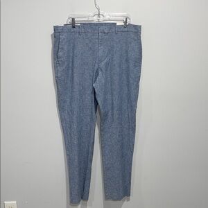 Perry Ellis Portfolio light blue pants cotton linen blend size 38x32 men’s NEW